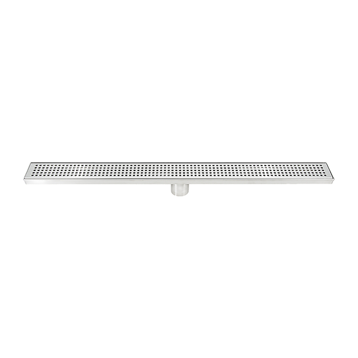 800mm Bathroom Shower Stainless Steel Grate Drain w/Centre outlet Floor Waste