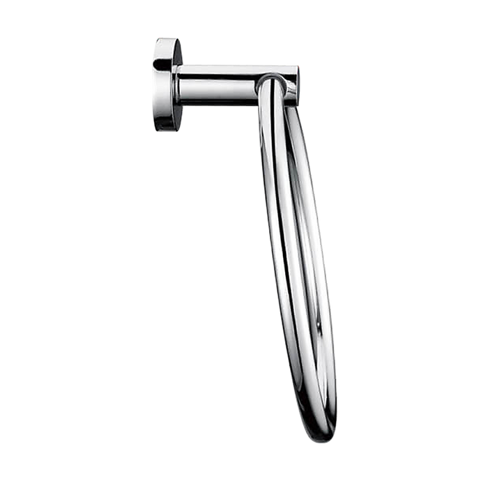 Classic Chrome Towel Bar Rail Ring Bathroom