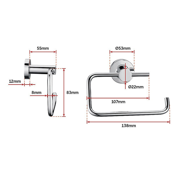 Classic Chrome Toilet Paper Holder Bathroom