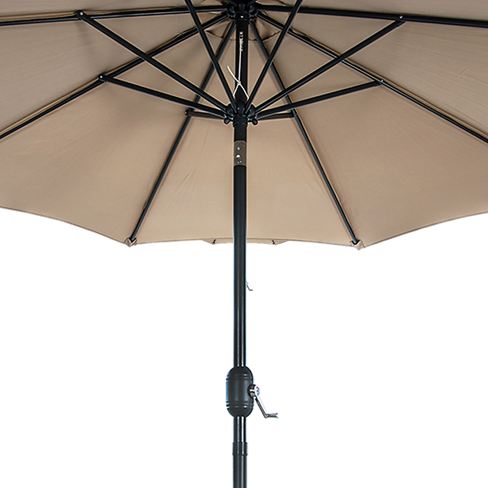 9FT Patio Umbrella Outdoor Garden Table Umbrella with 8 Sturdy Ribs