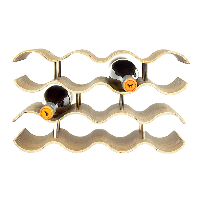 Wooden Wave Wine Rack/Creative Home Grape Wine Holder Shelf Cabinet/Bottle Rack