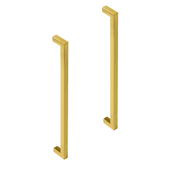 15x Brushed Brass Drawer Pulls Kitchen Cabinet Handles - Gold Finish 256mm