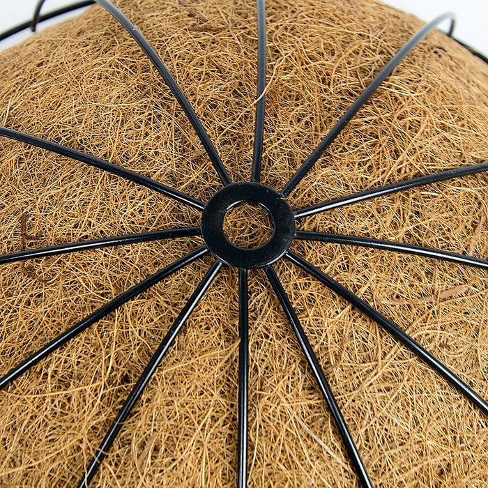 4X Large Garden Hanging Basket With Coir Liner & Chain Flower Plant Pots Baskets