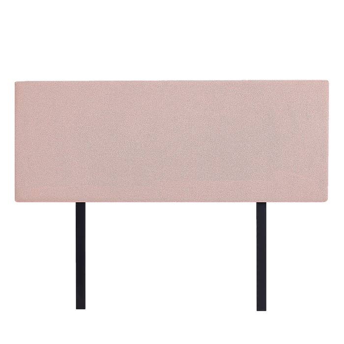 Linen Fabric Double Bed Deluxe Headboard Bedhead - Pale Pink