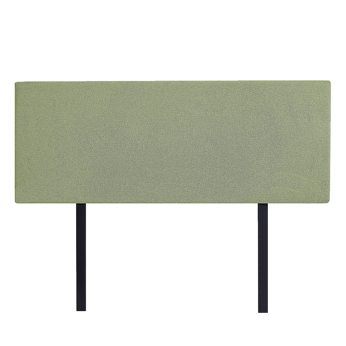 Linen Fabric Double Bed Deluxe Headboard Bedhead - Olive Green