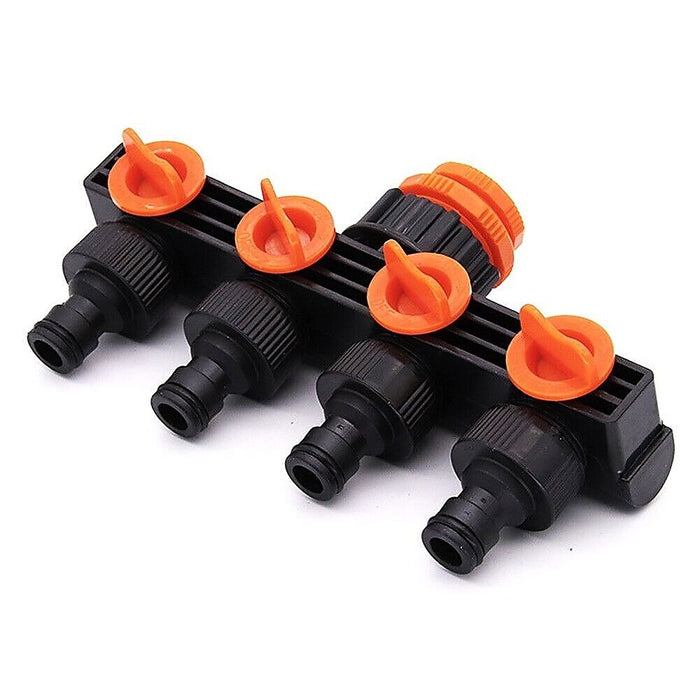 4 Way Hose Connector Tap Irrigation Garden Kit