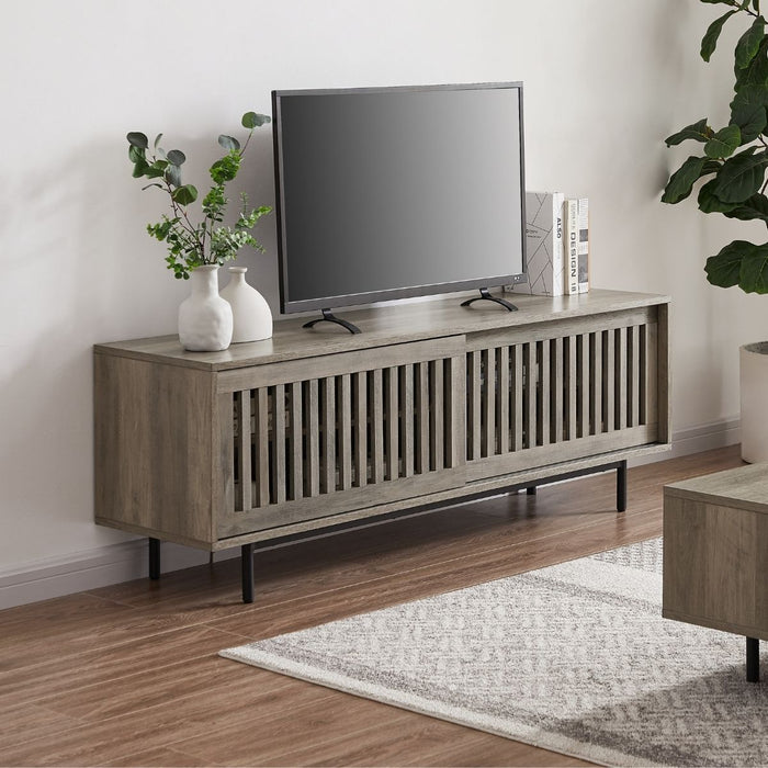 Nathan 160cm Mid-century Modern Dark TV Stand