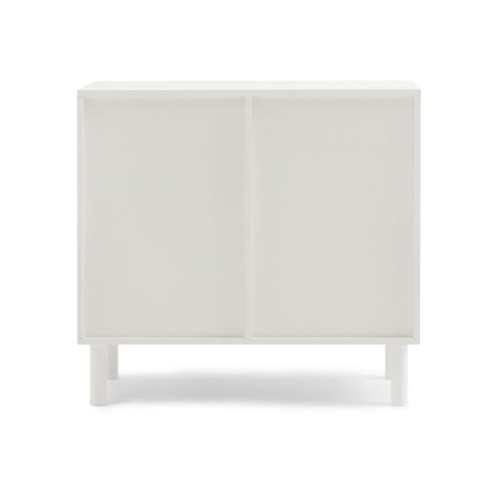 Kailua Rattan 2-Door Accent Cabinet in White