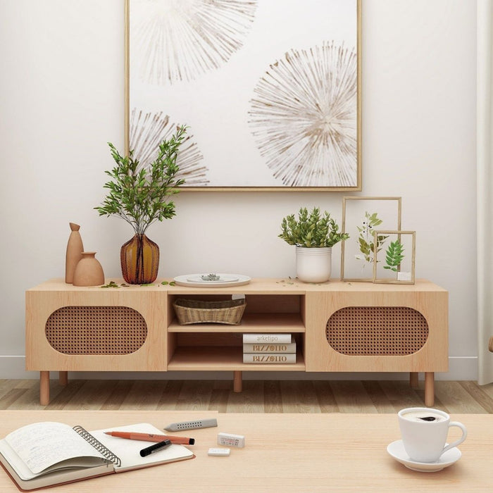 Kailua Rattan 160CM TV Stand in Maple